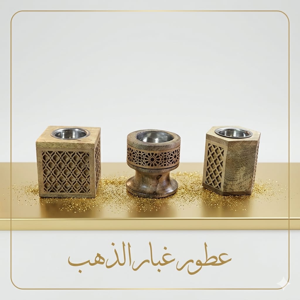 Wooden incense bakhour holder