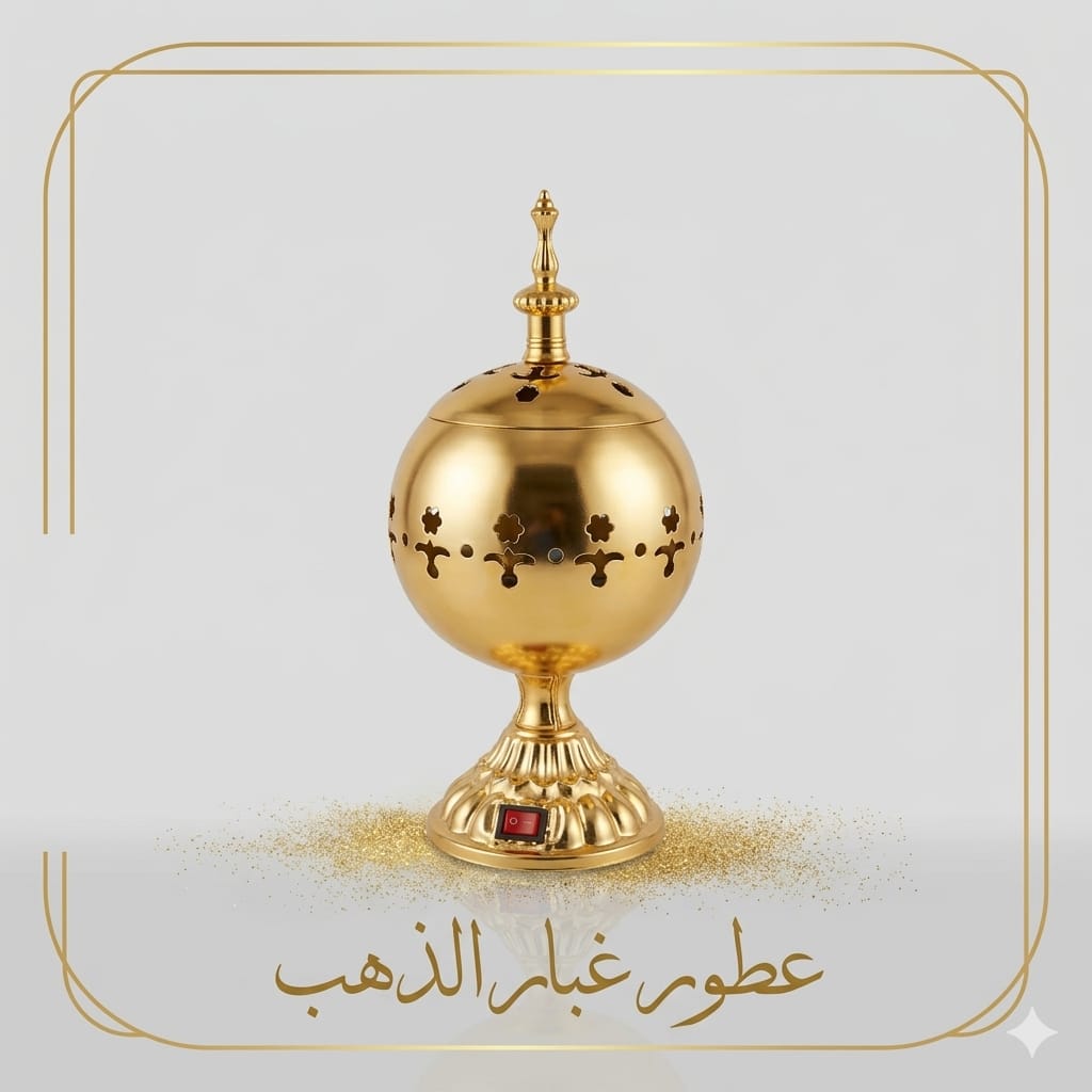 مبخره كهرباء ذهبي