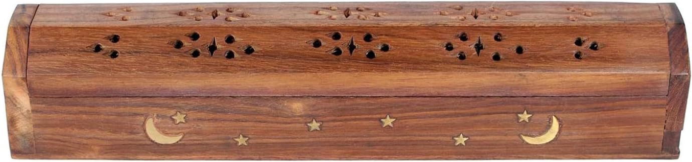 مبخرة مسطحة خشبية فاخرة - بني