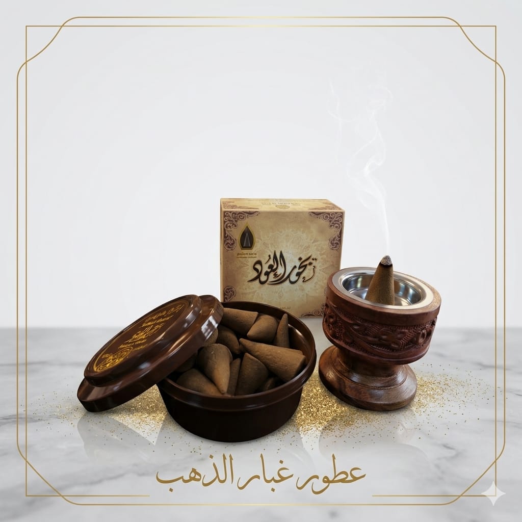 بخور عود هرمي + مبخره منقد صغير
